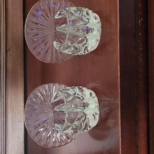 Glass turkey tea light set